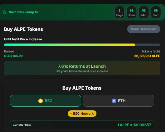 AlphaPepe Presale Gains Momentum