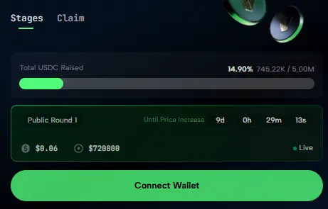Vortex FX Hits $745K in presale