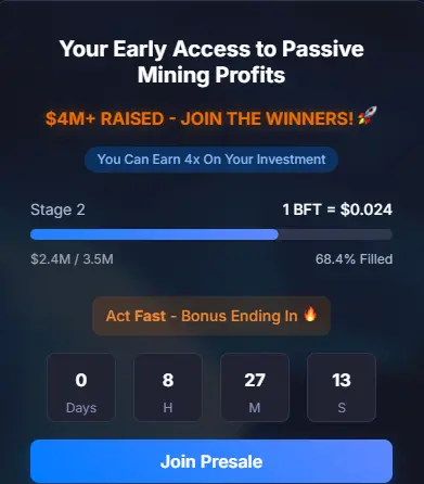 BitFrac Presale Surges Toward $4M