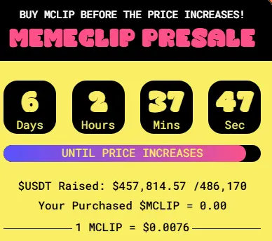 MemeClip Presale Surges