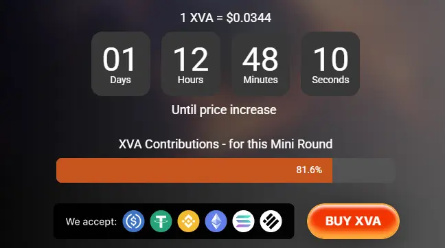 Nova XVA Token Presale